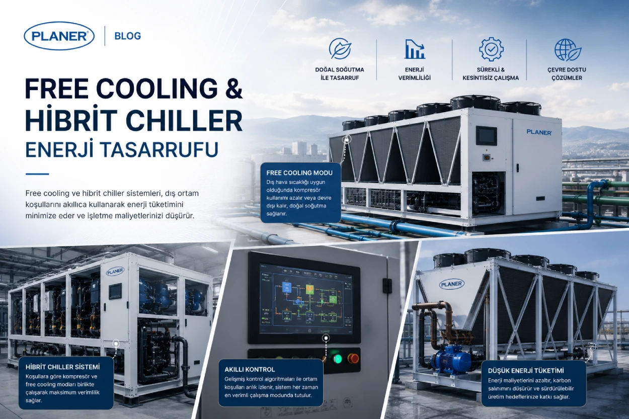Free Cooling ile Chiller Enerji Tasarrufu ve Hibrit Chiller