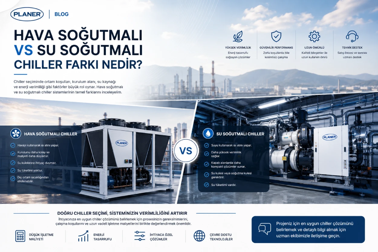 Hava Soğutmalı ve Su Soğutmalı Chiller: Hangisi Doğru Seçim ?